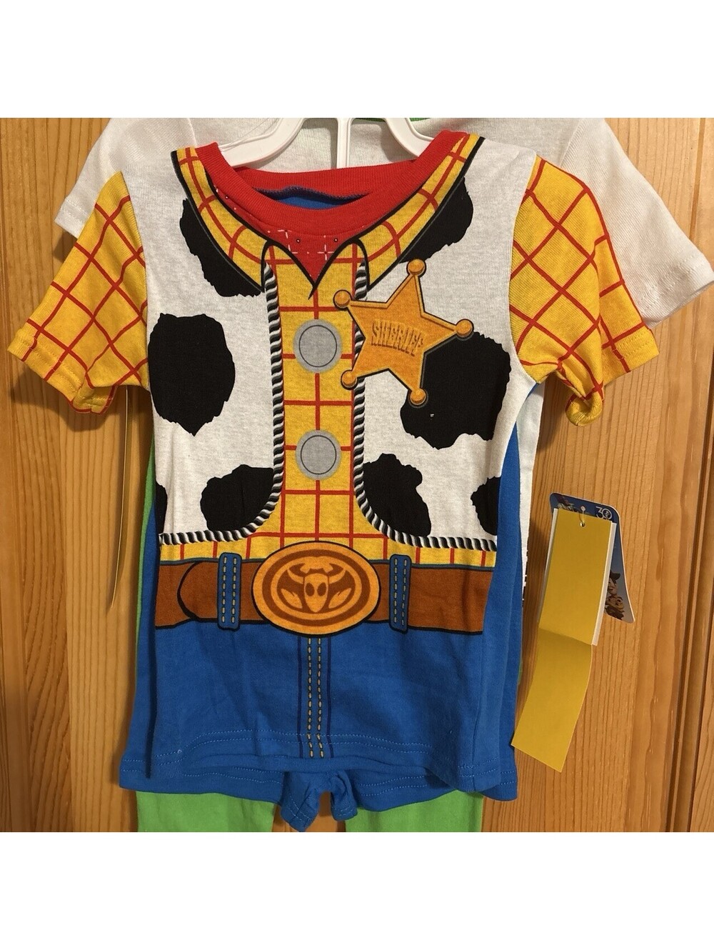 Disney Pixar Toy Story Boys 4T 4-Piece Pajama Set Buzz Lightyear Woody NWT